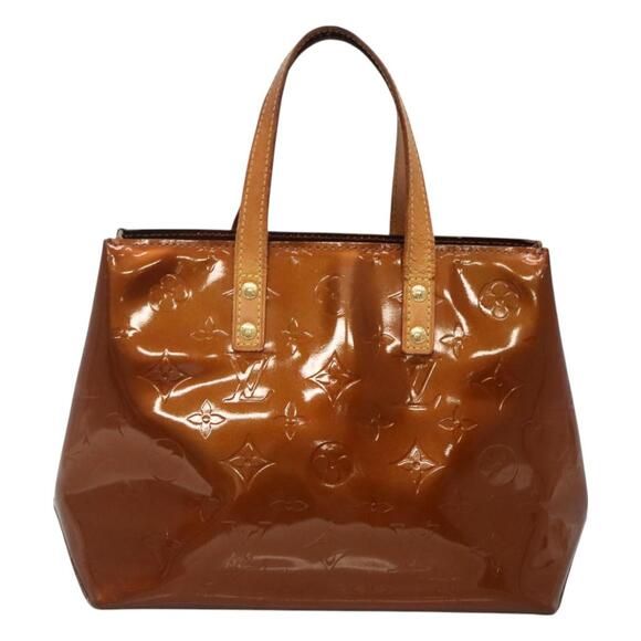 LOUIS VUITTON Monogram Vernis Reade PM Hand Bag Bronze M91146 - Picture 2 of 12